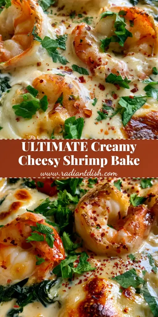 Ocean Bliss: The Ultimate Creamy Garlic Shrimp and Spinach Casserole 4 A smartphone photo of Ocean Bliss gourmet seafood casserole with jumbo shrimp, bubbly mozzarella, and wilted spinach in a white dish.