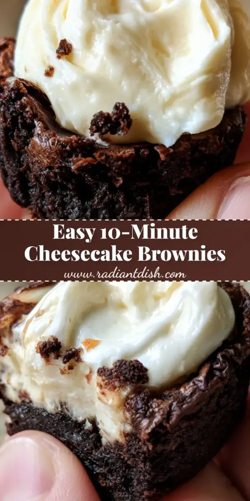 Cheesecake Brownie Bites with Fudgy Centers and Vanilla Bean Swirls 3 A close-up of a mini cheesecake brownie bite held between two fingers, showing a dark fudgy base and white swirl. (cheesecake brownie bites)